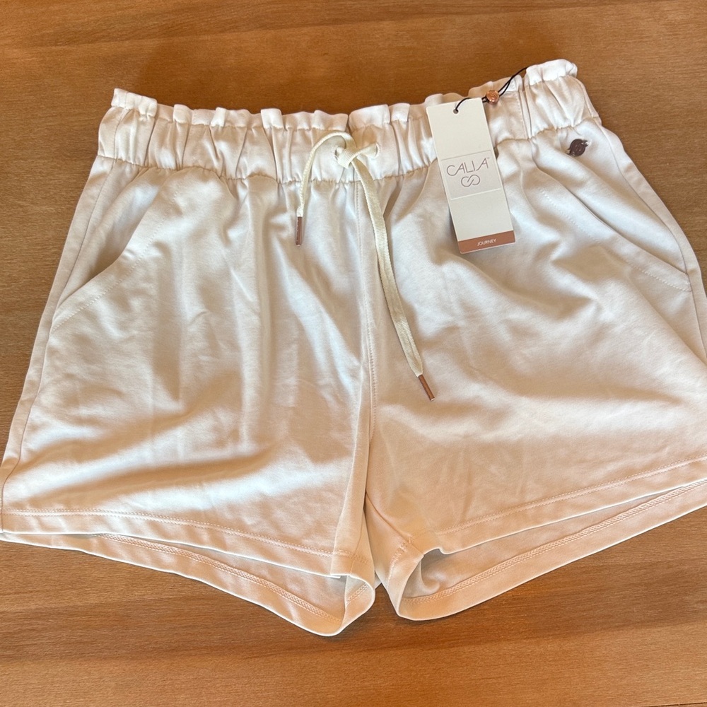 Calia mid rise Journey Collection Women sandwash Shorts - Birch NWT